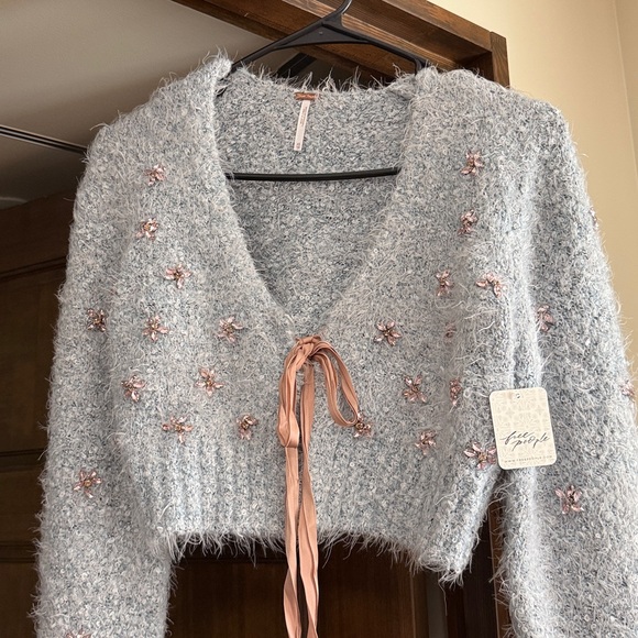 Free People Twinkle Tie-Front Cardigan Sweater - Picture 2 of 7